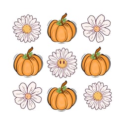 pumpkins flowers halloween spooky season