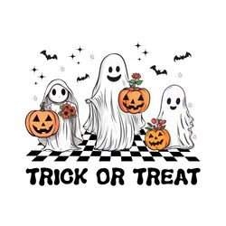 trick or treat ghost retro halloween png