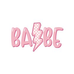 pink babe lightning bolt little girl png