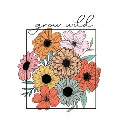 grow wild floral flowers blossom png