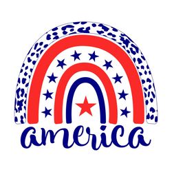 4th of july america rainbow svg