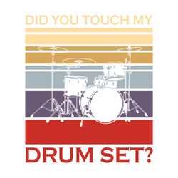 drummer drum set vintage retro gift