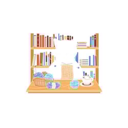 crafty cat reading svg