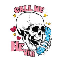 call me never skeleton phone