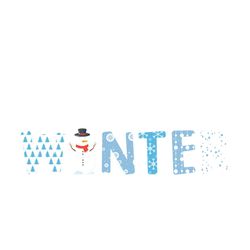 hello winter snowman christmas holiday