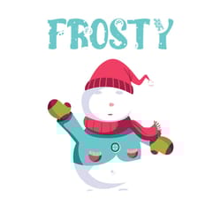 happy snowman stay frosty winter