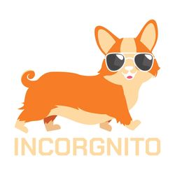 incorgnito funny welsh corgi dog lover