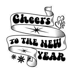 happy new year white svg tshirt design