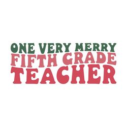 one very merry fifth grade teacher retro