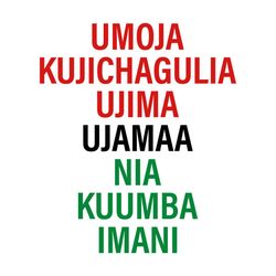 umoja kujichagulia ujima ujamaa nia svg