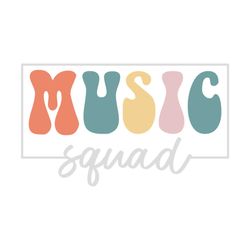 music squad retro svg tshirt design