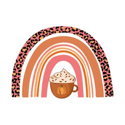 fall rainbow pumpkin spice png