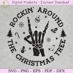 rockin' around the christmas tree svg