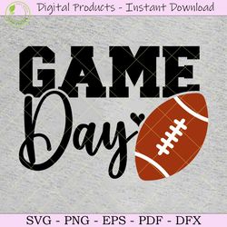 Game Day American Football Sports SVG