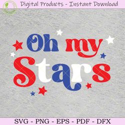 oh my stars 4th of july usa svg png