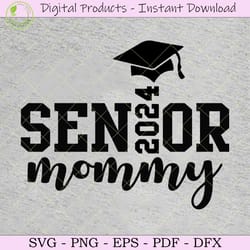 senior mommy 2024 svg tshirt design