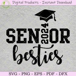 senior besties 2024 svg tshirt design