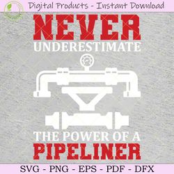 the power of a pipeliner svg tshirt