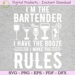 i'm the bartender i have the booze svg
