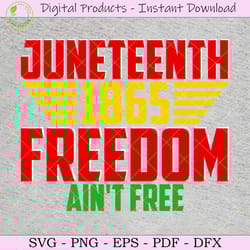 juneteenth 1865 freedom ain't free shirt