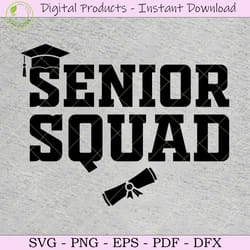 senior squad svg tshirt design