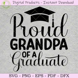 proud grandpa of a graduate svg tshirt