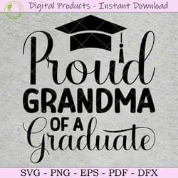 proud grandma of a graduate svg tshirt