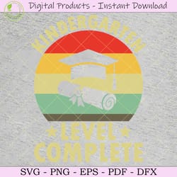 kindergarten level complete svg shirt