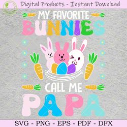 my favorite bunnies call me papa tshirt