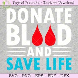 donate blood and save life svg tshirt