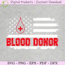 american blood donor usa flag tshirt