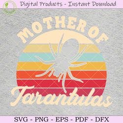 mother of tarantulas svg tshirt design