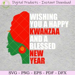 wishing you a happy kwanzaa and a blesse