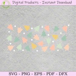 christmas tree pastel 16 oz libbey svg