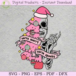 sorta merry sorta spooky svg cut file