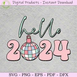 hello 2024 svg cut file