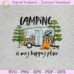 camping is my happy place png file