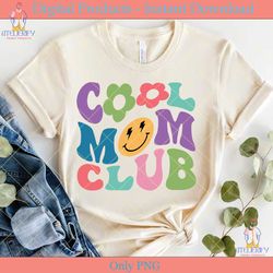cool mom club retro groovy svg png eps