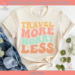 retro travel more worry less summer svg