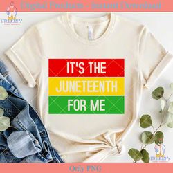 it's the juneteenth for me svg cut file