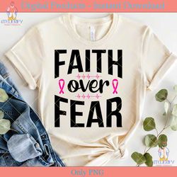 faith over fear svg cut file