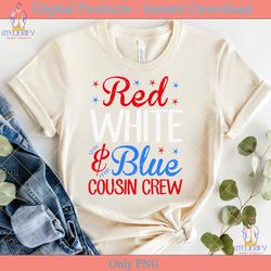 red white and blue cousin crew svg file
