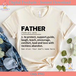 father definition father's day svg file