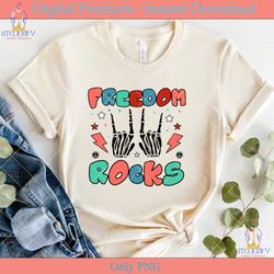 retro 4th of july freedom rocks rocker