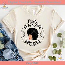 pretty black and educated afro svg