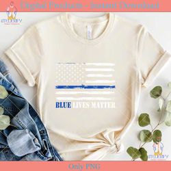 blue lives matter blue line usa flag svg