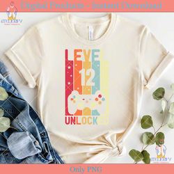 level 12th unlocked video gamer birthday