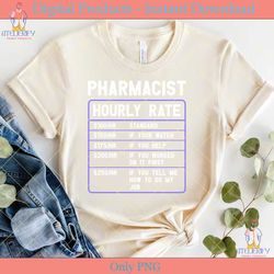 pharmacist hourly rate svg cricut file