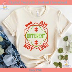 autism svg i am different not less