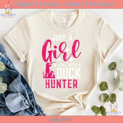 hunting design just a girl in love with